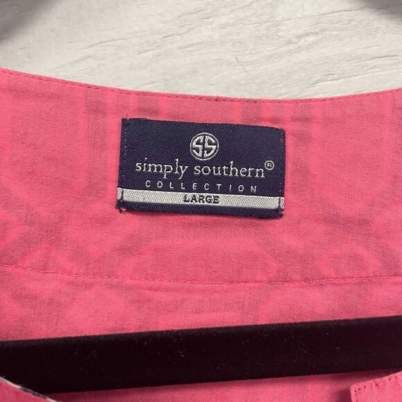 Simply Southern Pink and Teal‎ Tunic, Size Large - Picture 7 of 8